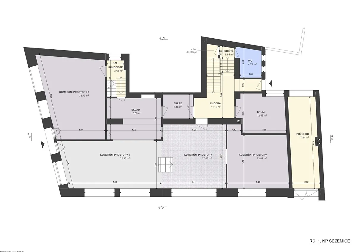Prodej činžovního domu 690 m² – pohled 3