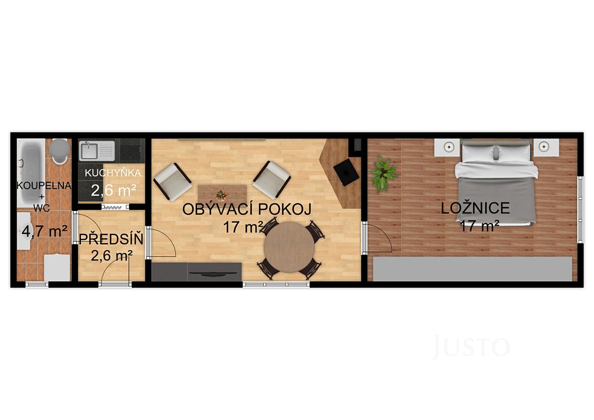 Prodej rodinného domu 61 m², pozemek 512 m² – fotografie 3