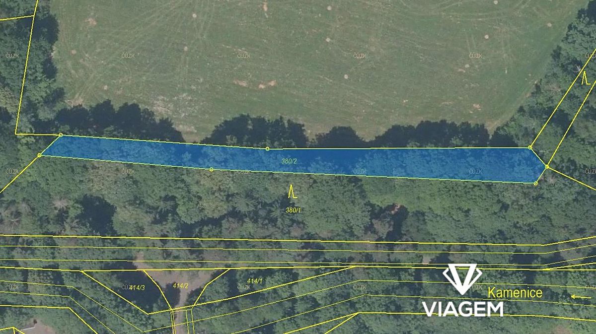 Prodej lesa 1247 m², Česká Kamenice – fotka 1 z 3