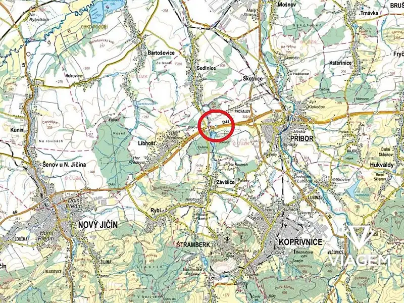 Prodej pole 1276 m², Nový Jičín – náhled fotky 3