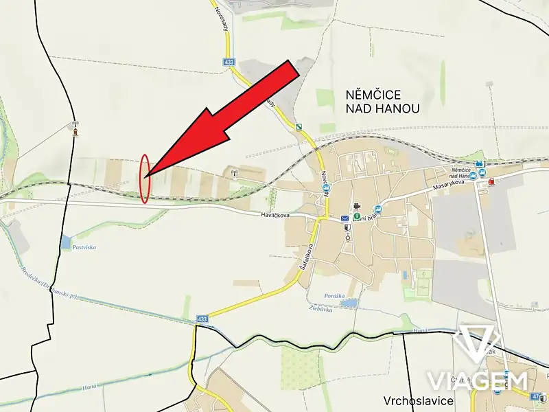Prodej zahrady 1745 m², Němčice nad Hanou – náhled fotky 2