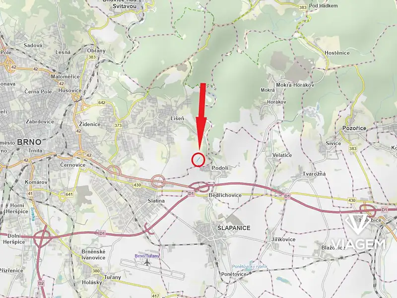 Prodej pole 2267 m², Brno – náhled fotky 2