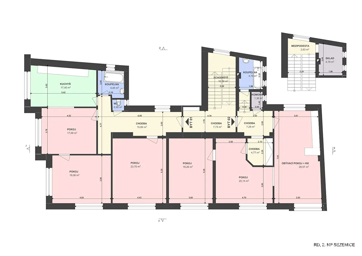 Prodej činžovního domu 690 m² – pohled 4