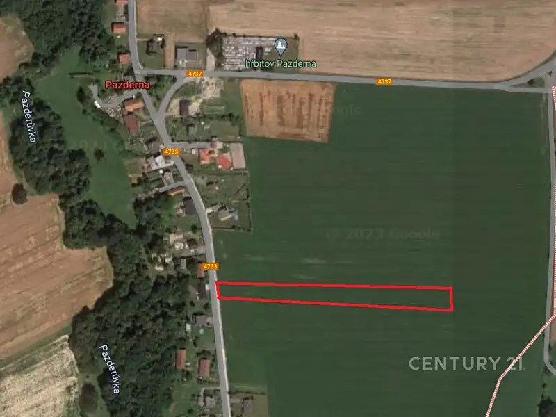 Prodej stavebního pozemku 8958 m², Pazderna – náhled fotky 1