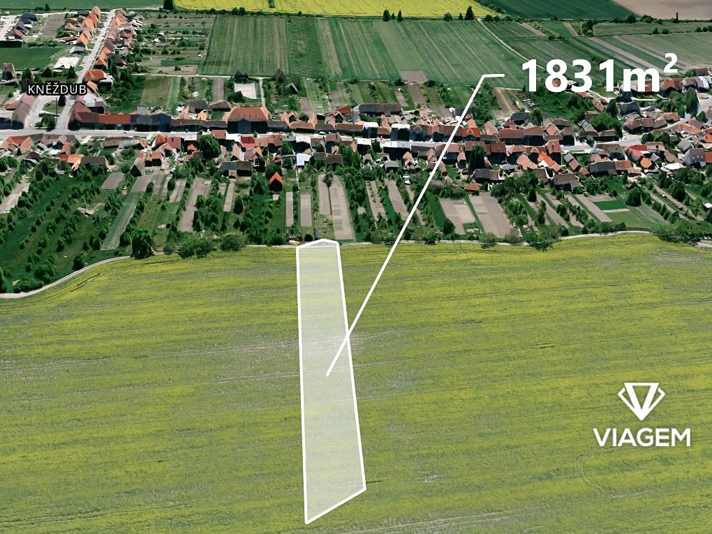 Prodej pole 1831 m², Kněždub – fotka 1 z 3