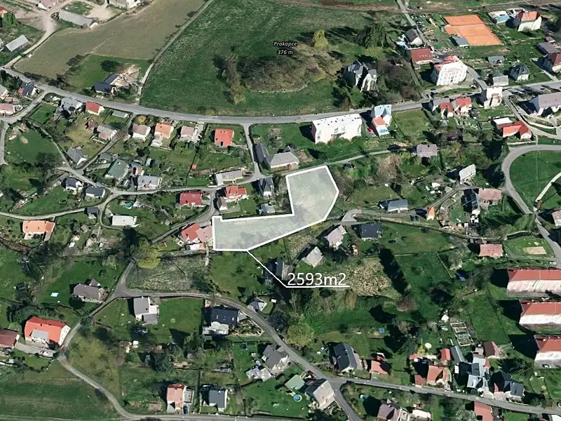 Prodej stavebního pozemku 2593 m², Velký Šenov – náhled fotky 2