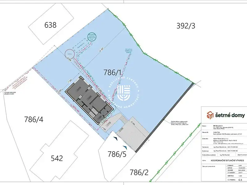 Prodej stavebního pozemku 1163 m², Okrouhlo – náhled fotky 2