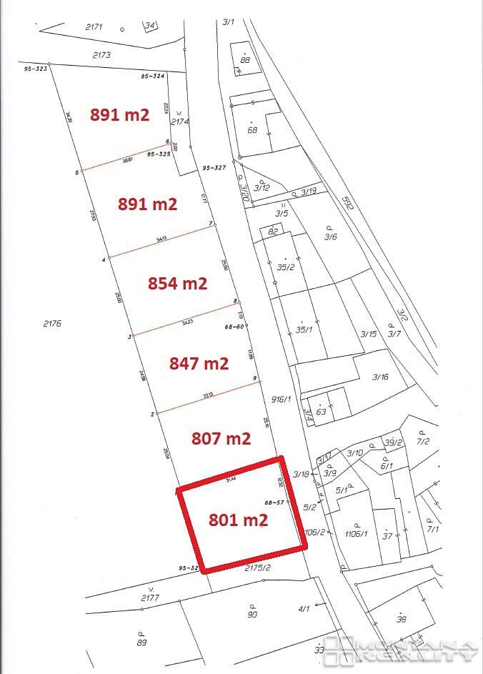 Prodej stavebního pozemku 801 m² – fotografie 4