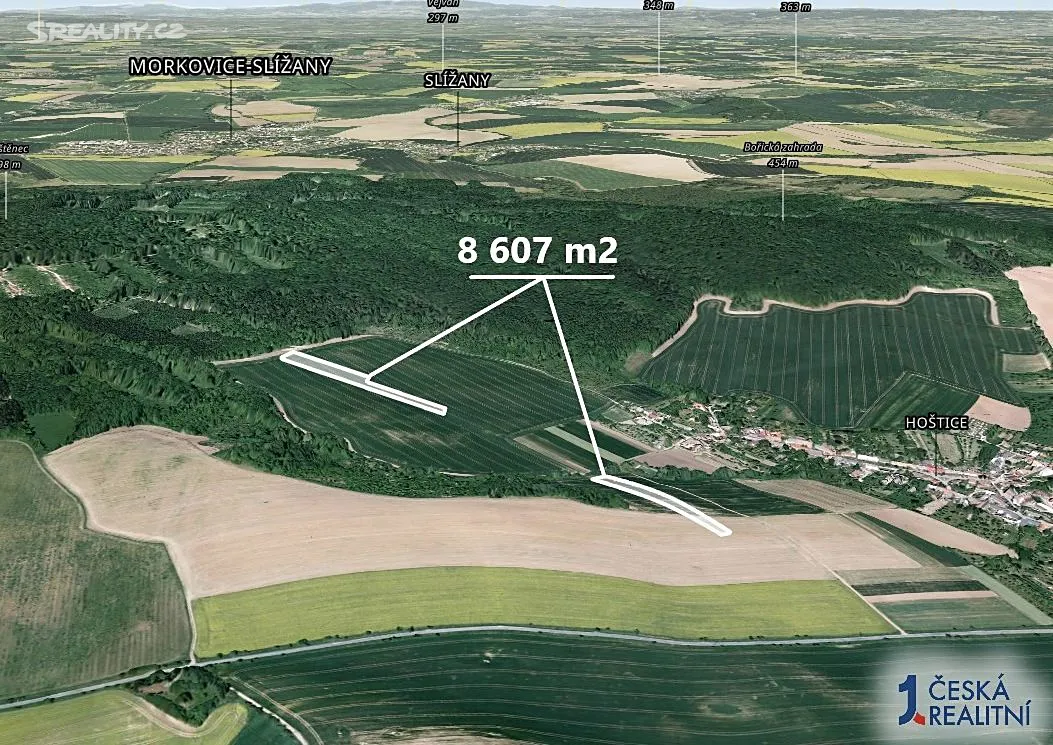 Prodej podílu 5/48 pole 896 m² – pohled 2