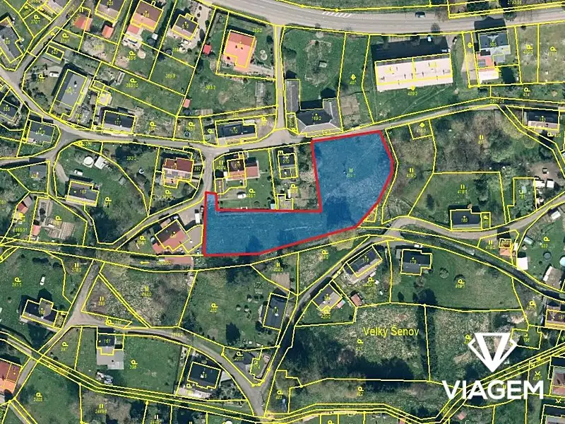 Prodej stavebního pozemku 2593 m², Velký Šenov – náhled fotky 1