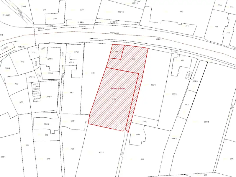 Prodej stavebního pozemku 2848 m², Horní Suchá – náhled fotky 3