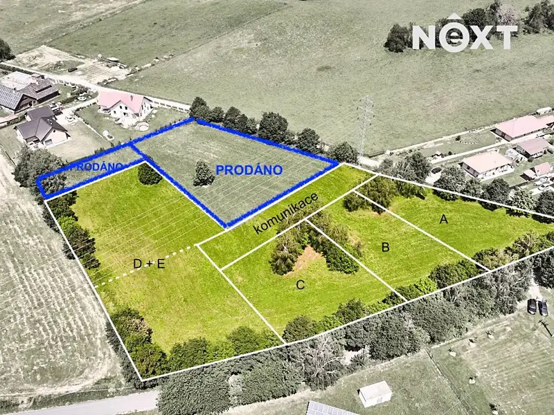 Prodej stavebního pozemku 3063 m², Přídolí – náhled fotky 3