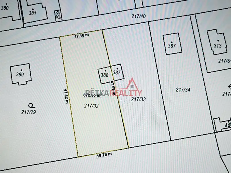 Prodej stavebního pozemku 858 m², Malá Hraštice – náhled fotky 3