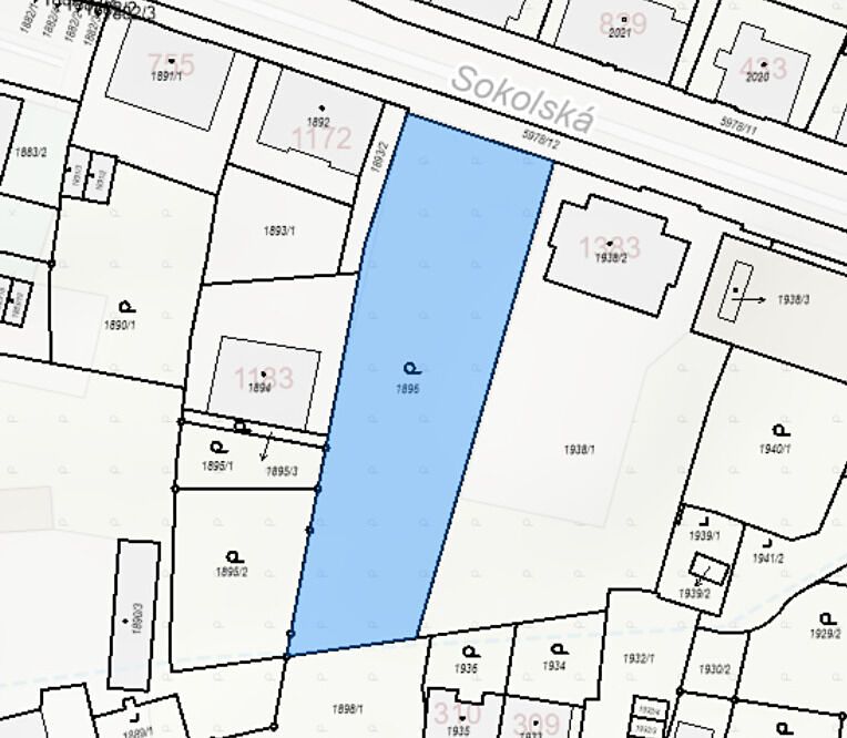 Prodej stavebního pozemku 1988 m² – fotografie 2