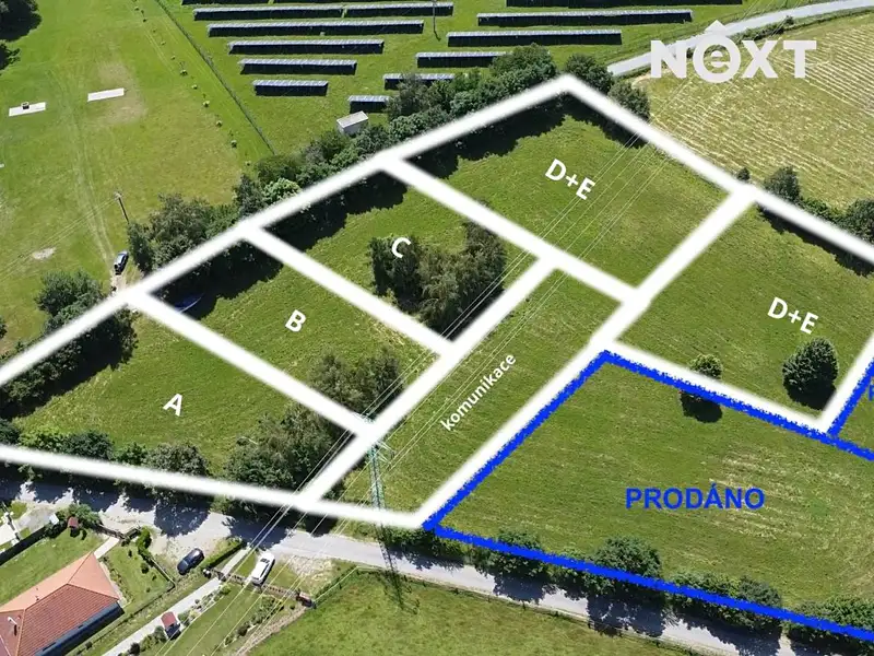 Prodej stavebního pozemku 1344 m², Přídolí – náhled fotky 2