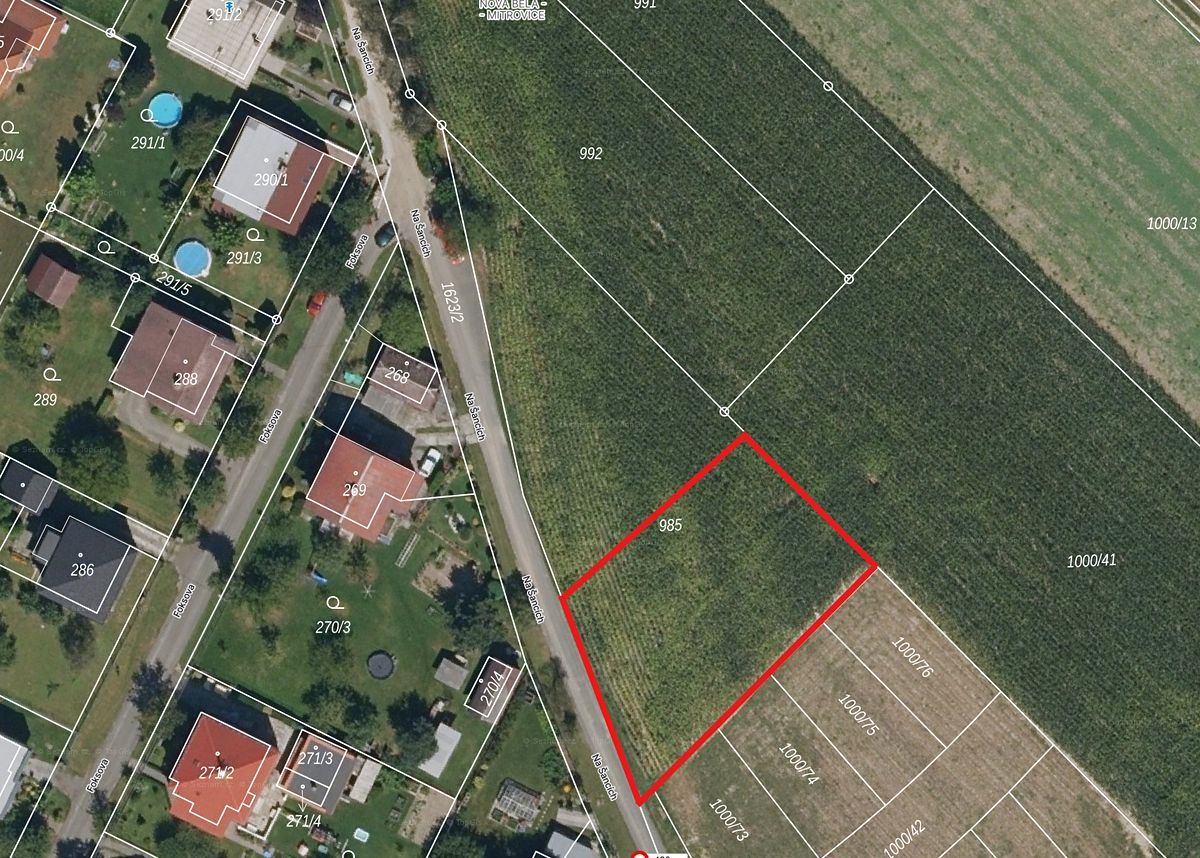 Prodej stavebního pozemku 980 m²