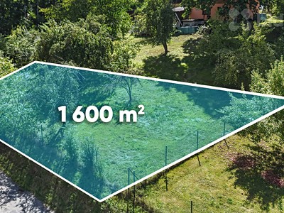 Prodej  stavebního pozemku 1 600 m²