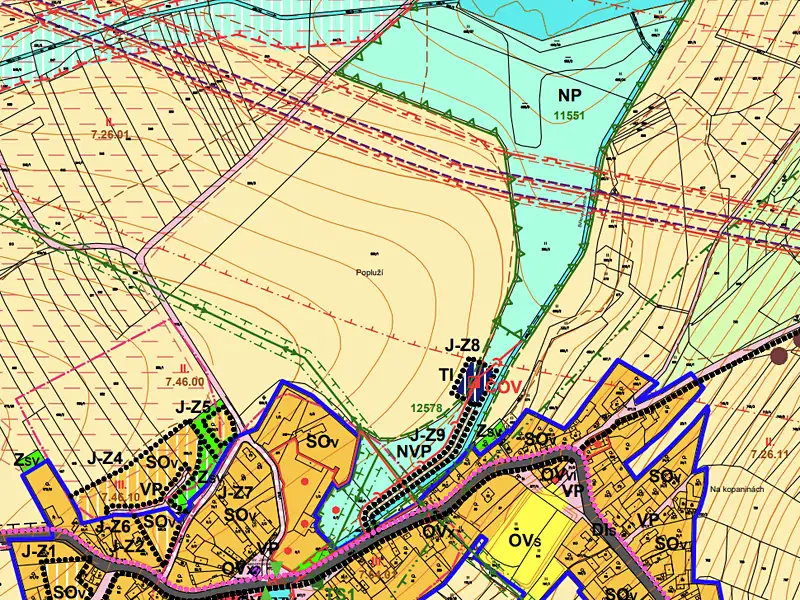 Prodej stavebního pozemku 214865 m², Ježovy – náhled fotky 3