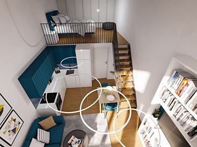 Prodej bytu 1+kk 55 m²