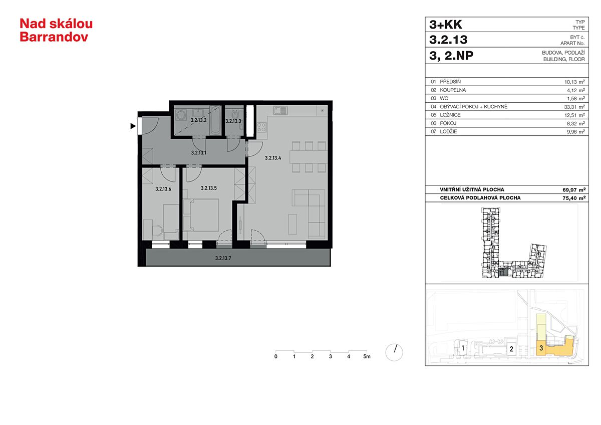 Prodej bytu 3+kk 75 m² – fotografie 4