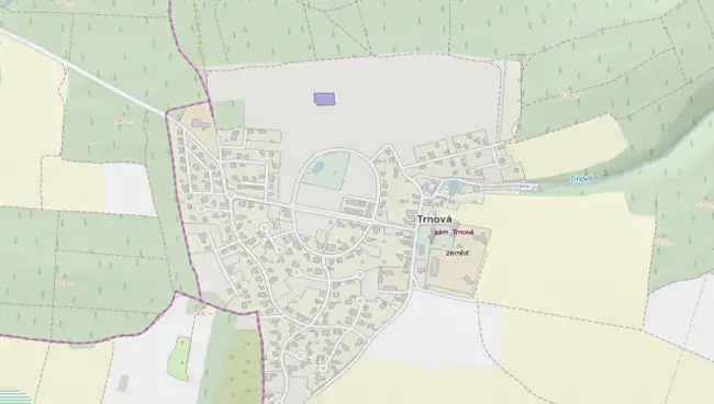 Prodej louky 1708 m², Trnová – náhled fotky 2
