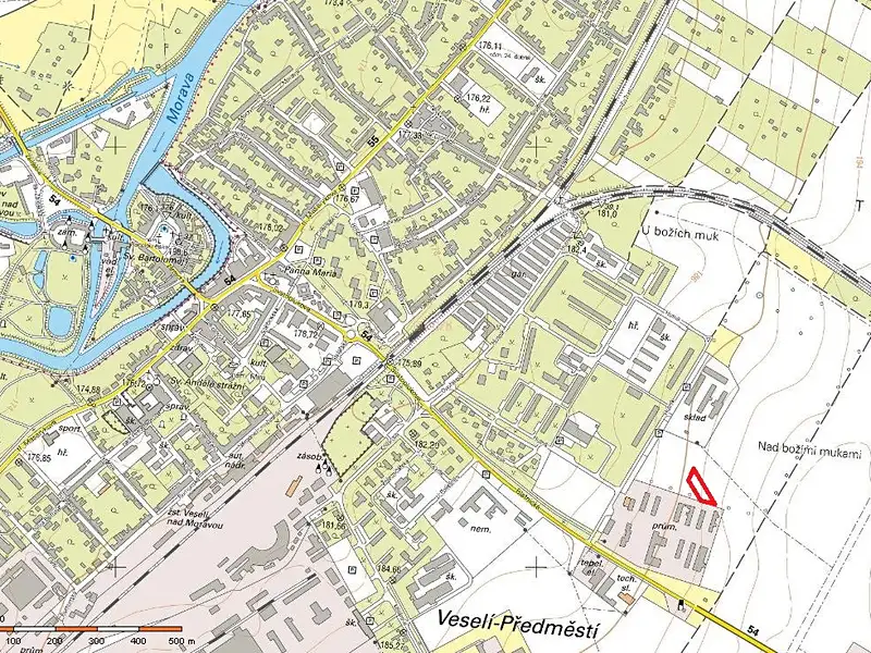 Prodej stavebního pozemku 1378 m², Veselí nad Moravou – náhled fotky 1