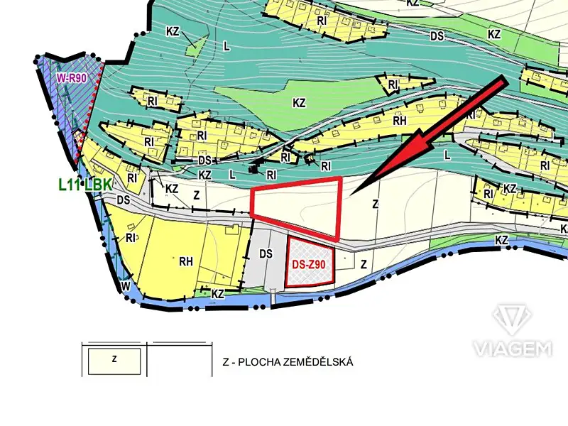 Prodej pole 4099 m², Odry – náhled fotky 2