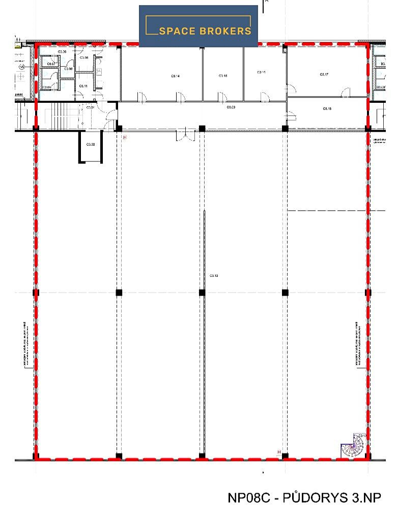 Pronájem obchodního prostoru 1400 m² – fotografie 3