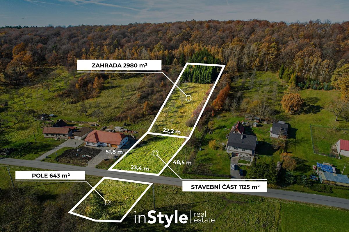 Prodej stavebního pozemku 4748 m²