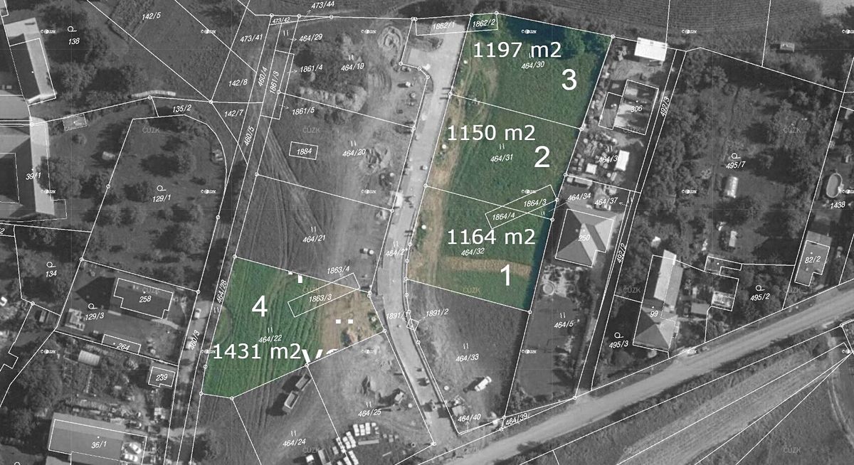 Prodej stavebního pozemku 1150 m²