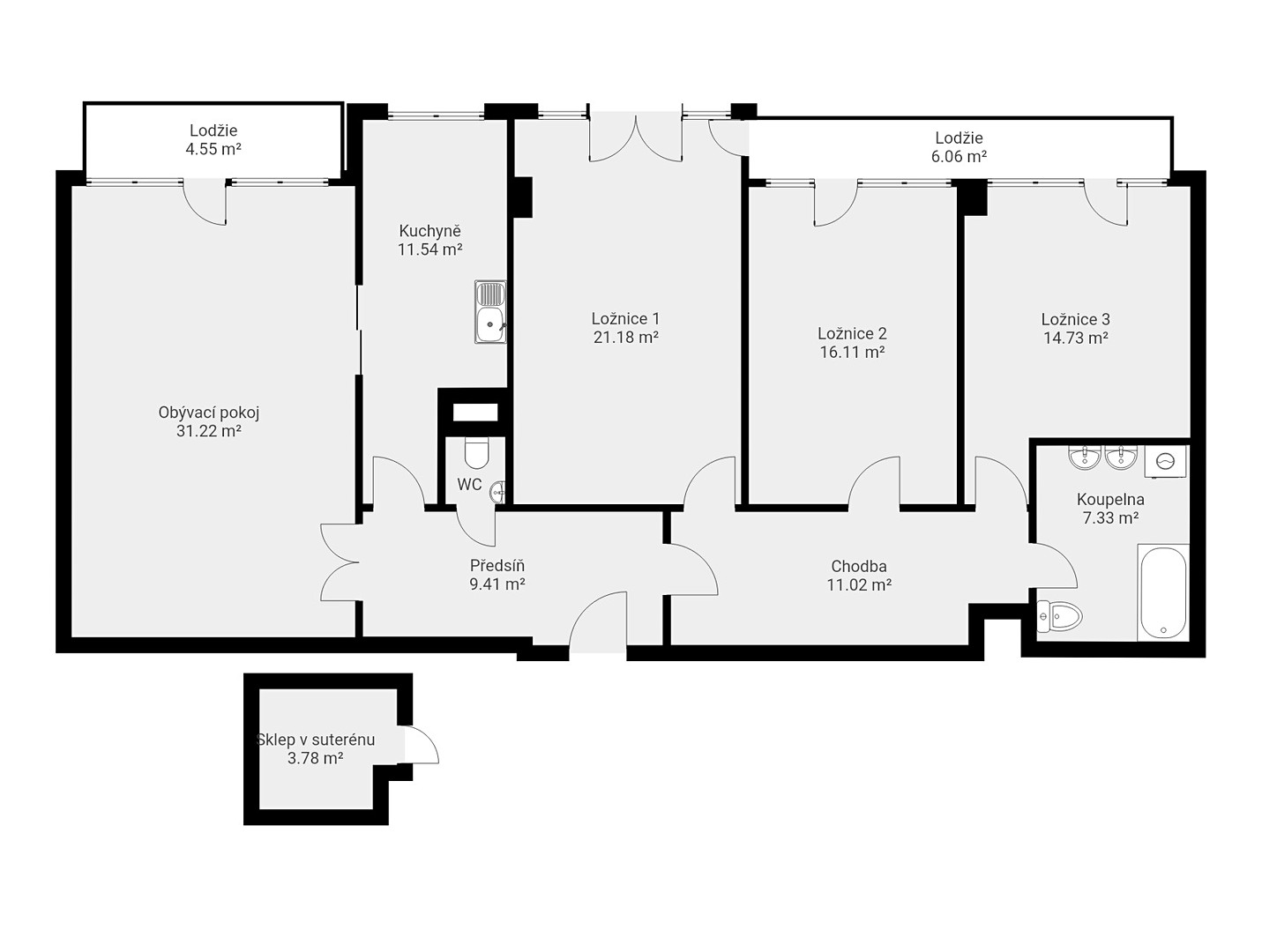 Prodej bytu 4+1 134 m² – pohled 3