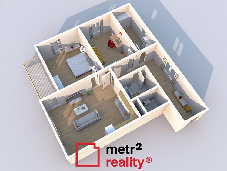 Wohnung 3+kk zum Kauf, 79 m² (3 von 6)