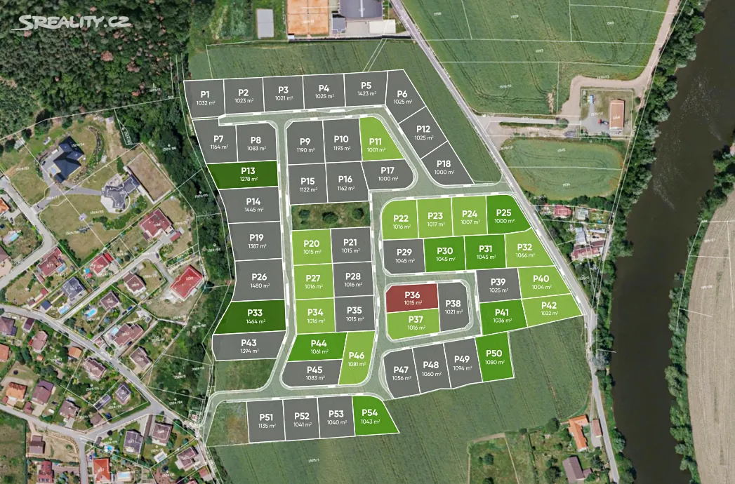 Prodej stavebního pozemku 1015 m², Poříčí nad Sázavou