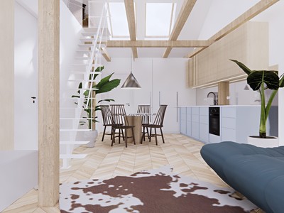 Prodej bytu 3+kk 76 m² (Podkrovní)