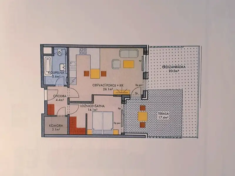 Prodej bytu 2+kk 55 m², Praha – náhled fotky 2