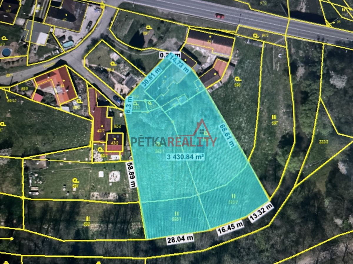 Prodej stavebního pozemku 3286 m² – fotografie 2