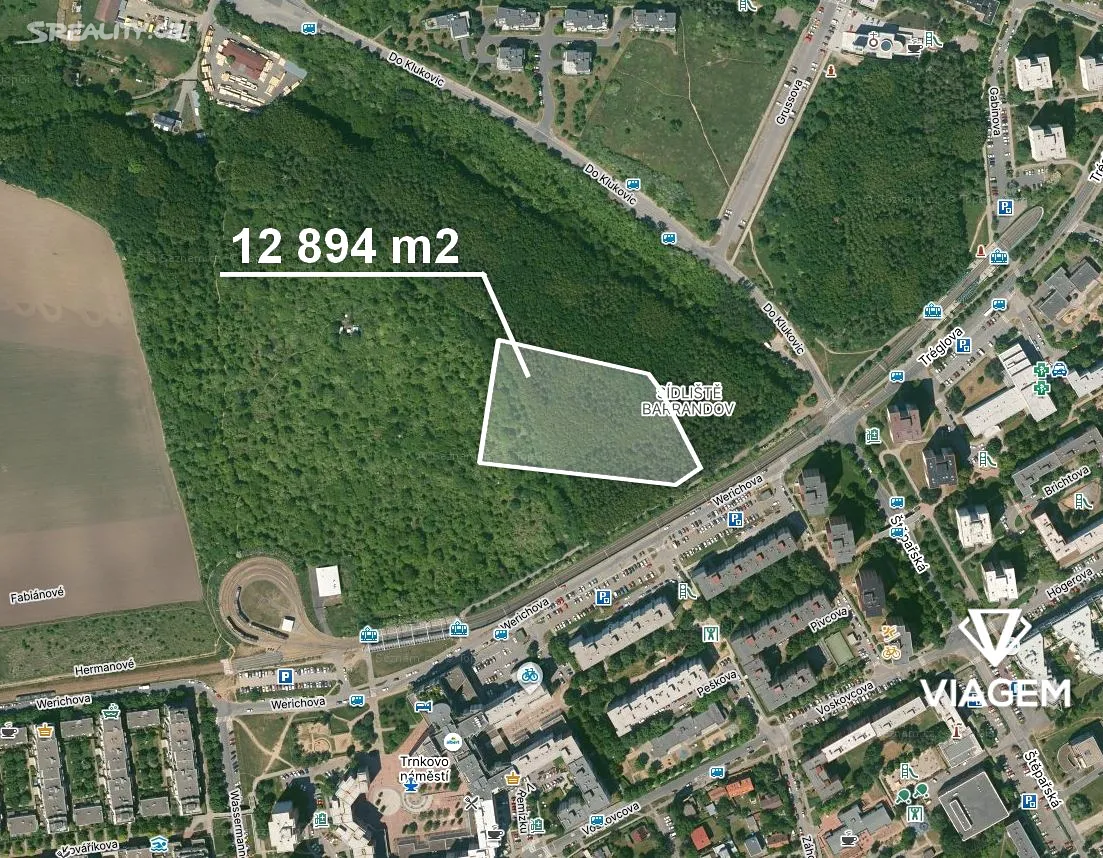 Prodej komerčního pozemku 12894 m², Praha