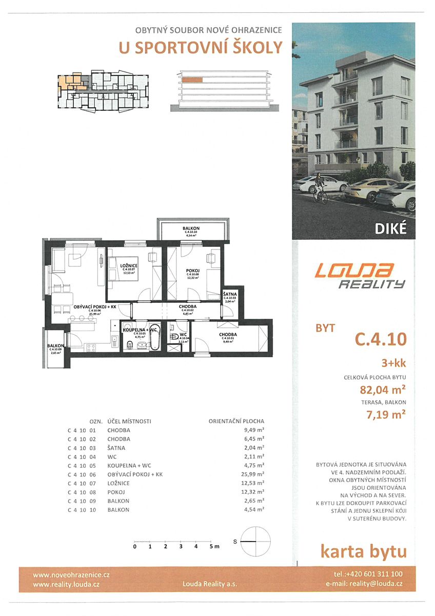 Prodej bytu 3+kk 76 m²
