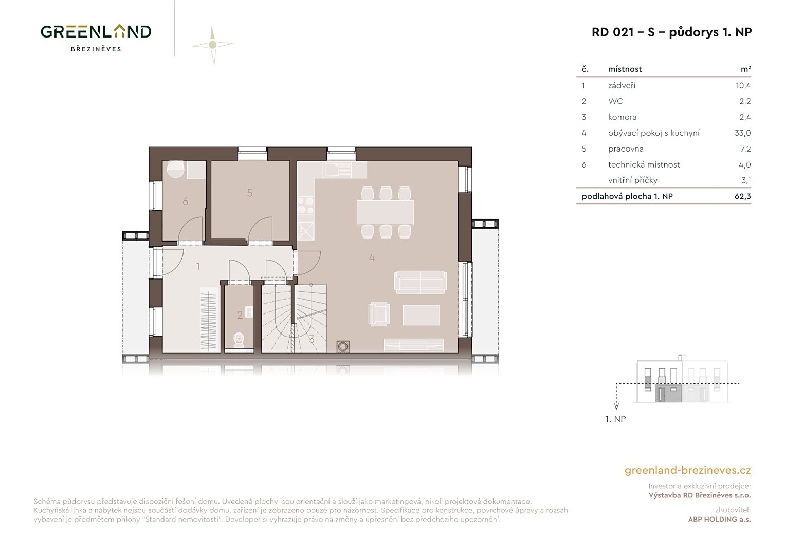 Prodej  rodinného domu 127 m², pozemek 383 m² – další