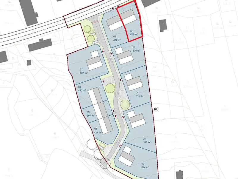 Prodej stavebního pozemku 411 m², Bělá nad Radbuzou – náhled fotky 1