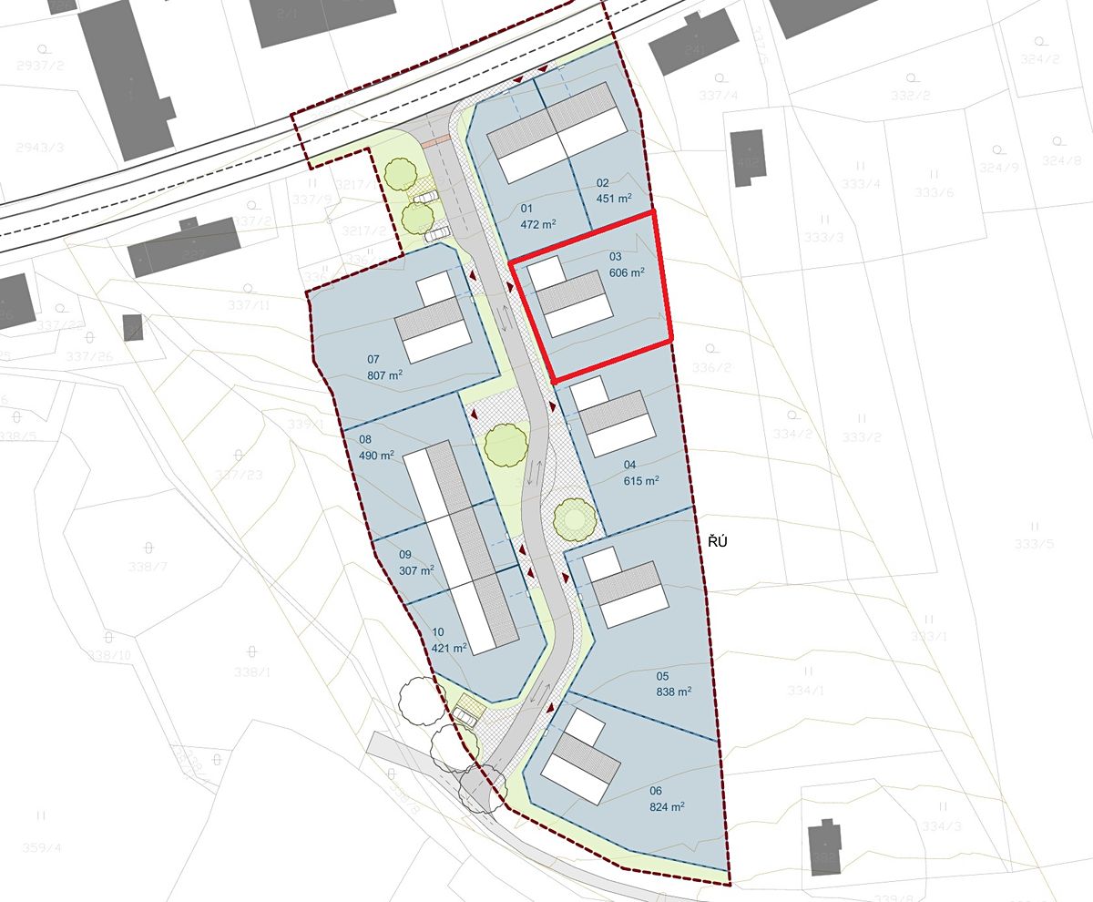 Prodej stavebního pozemku 583 m² – fotografie 4