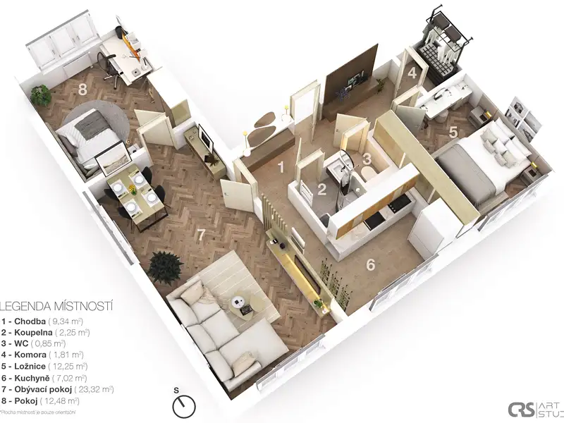 Prodej bytu 3+1 70 m², Beroun – náhled fotky 2