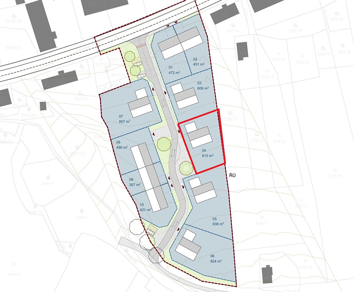 Prodej stavebního pozemku 597 m² – fotografie 4