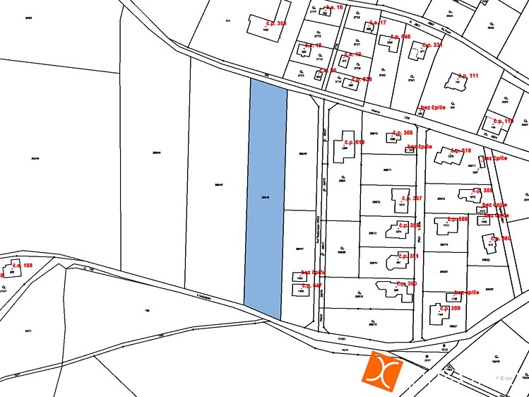 Prodej pozemku, 2 552 m² (2 z 3)