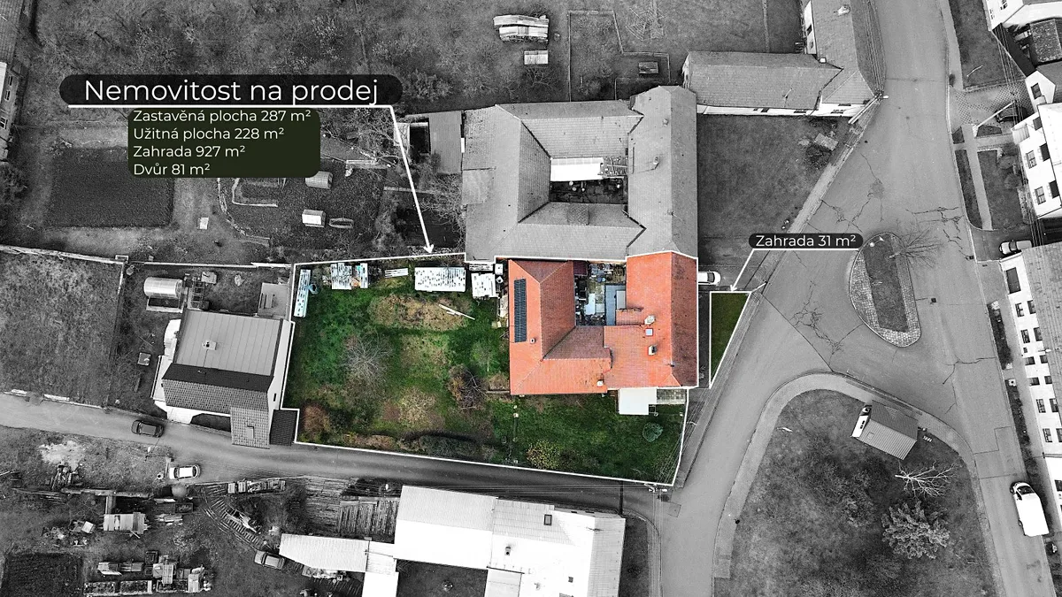 Prodej vícegeneračního domu 228 m², pozemek 1326 m²