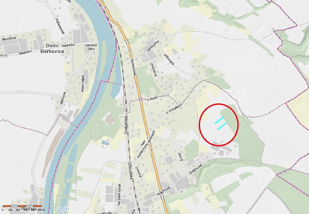 Prodej pole 5913 m², Mělník – fotka 1 z 3