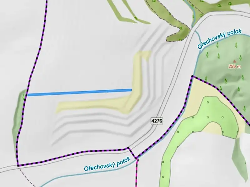 Prodej pole 4334 m², Ořechov – náhled fotky 3
