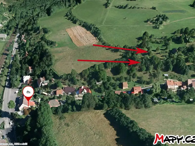 Prodej stavebního pozemku 7266 m², Rozhraní – náhled fotky 3