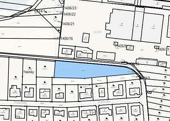 Prodej stavebního pozemku 2709 m²