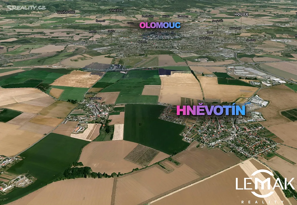 Prodej stavebního pozemku 1488 m² – pohled 2